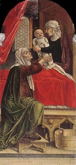 Bartolomeo Vivarini The Birth of Mary Norge oil painting art